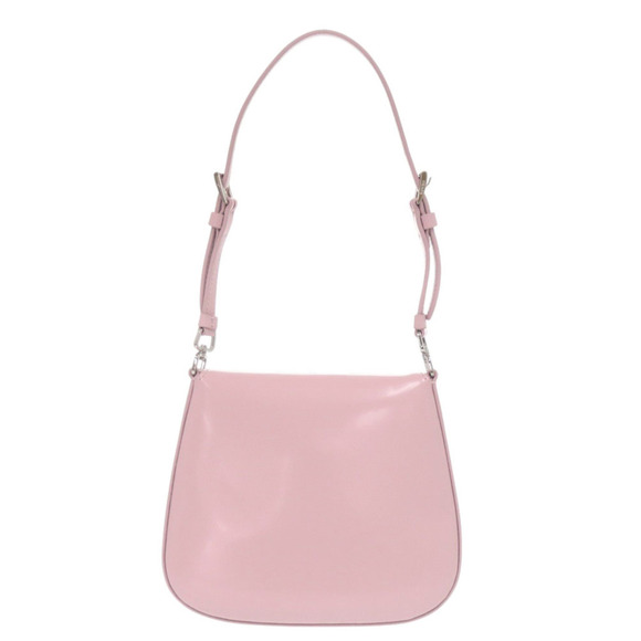 Unused Prada SPAZZOLATO 1BH188 Triangle Logo Leather Pink 2-Way Shoulder Bag ... - Picture 3 of 8